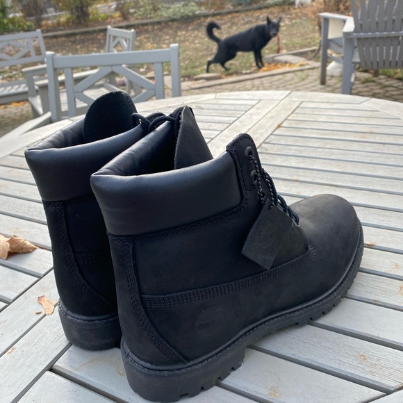 Black Timberland boots mens size 8.5 - Picture 3 of 10